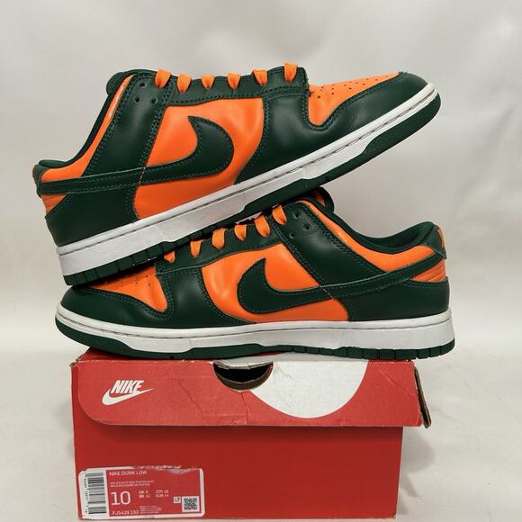 Nike Dunk Low Retro “Miami Hurricanes/Gorge Green” main image 8